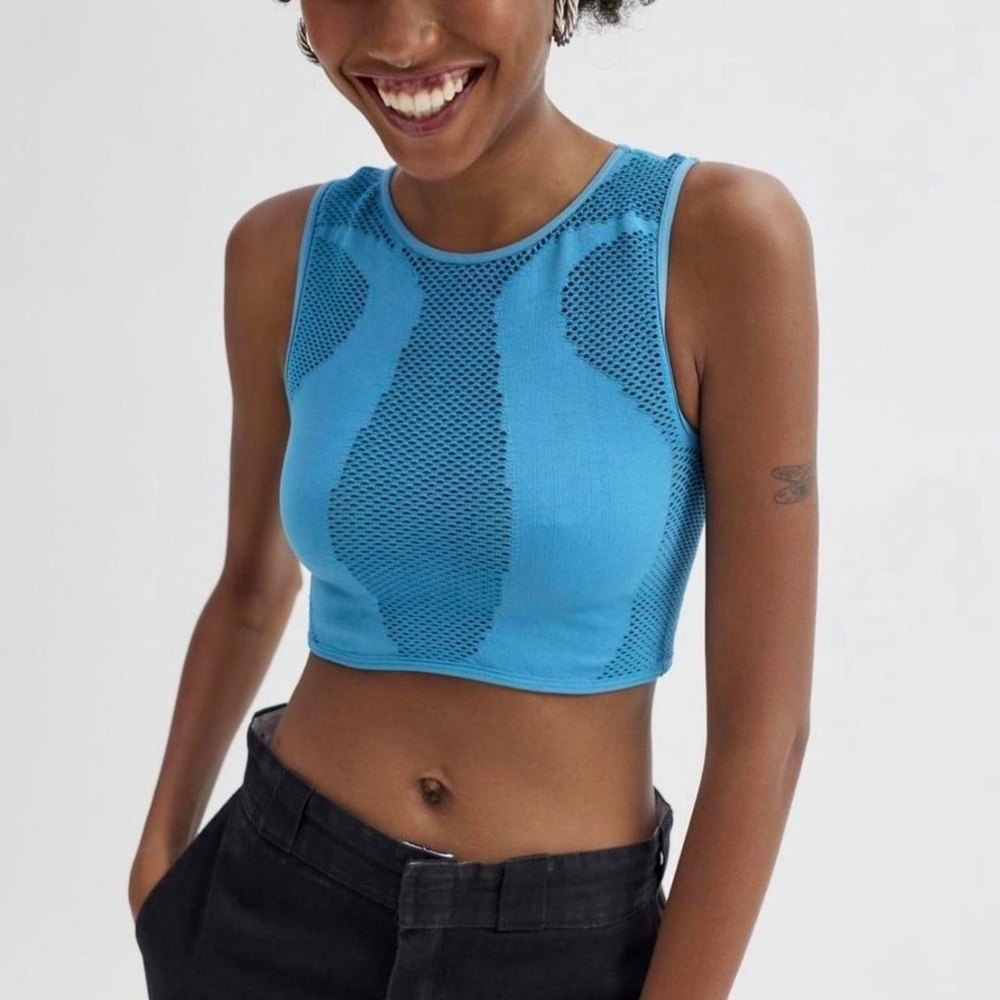 Out From Under Eyes On Me Seamless Mesh Top Size XS/S NWT